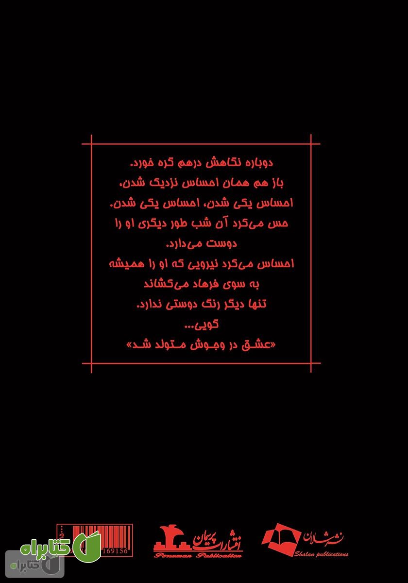 پشت جلد رمان شیرین برای فرهاد