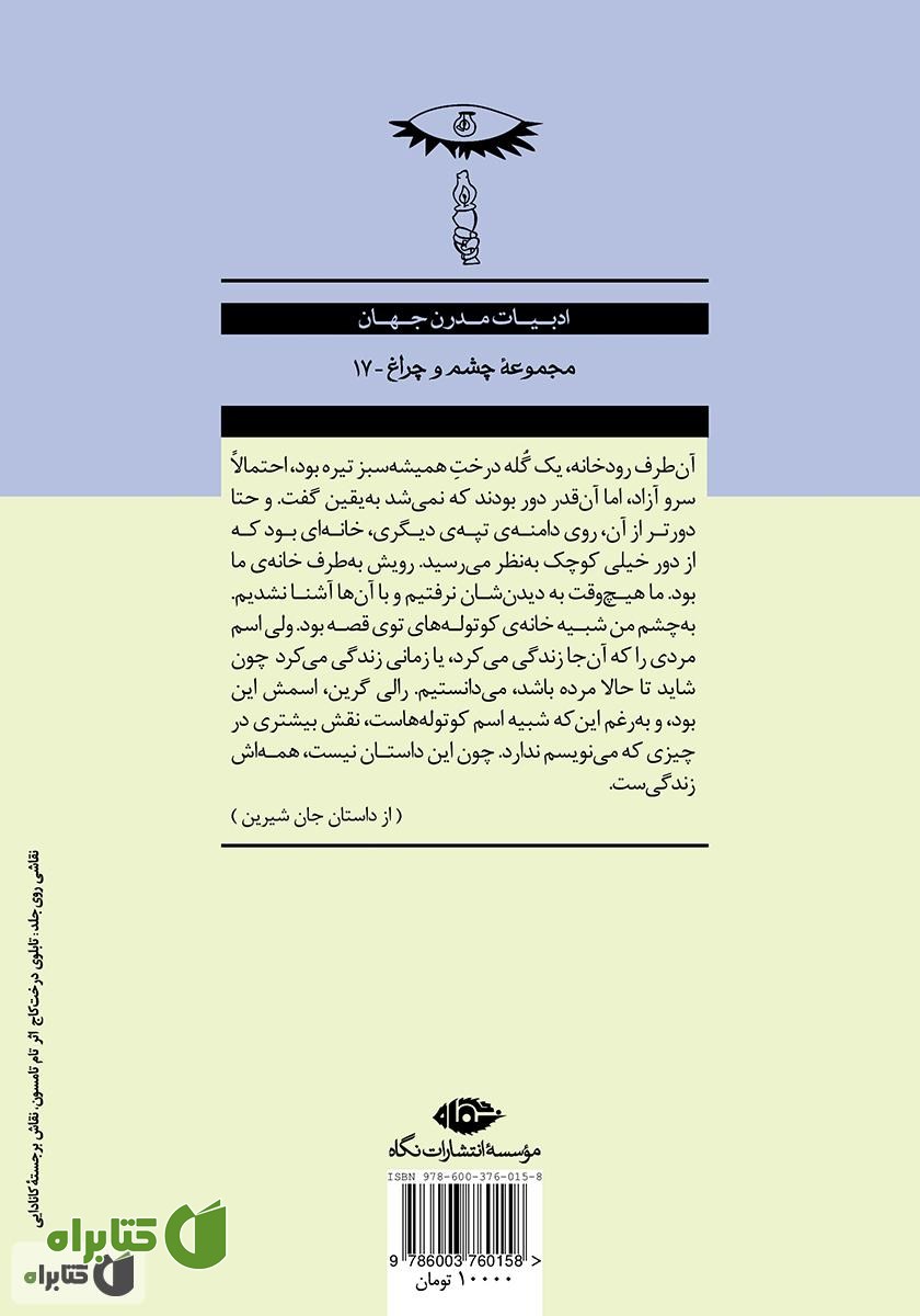 پشت جلد کتاب جان شیرین و شش داستان دیگر