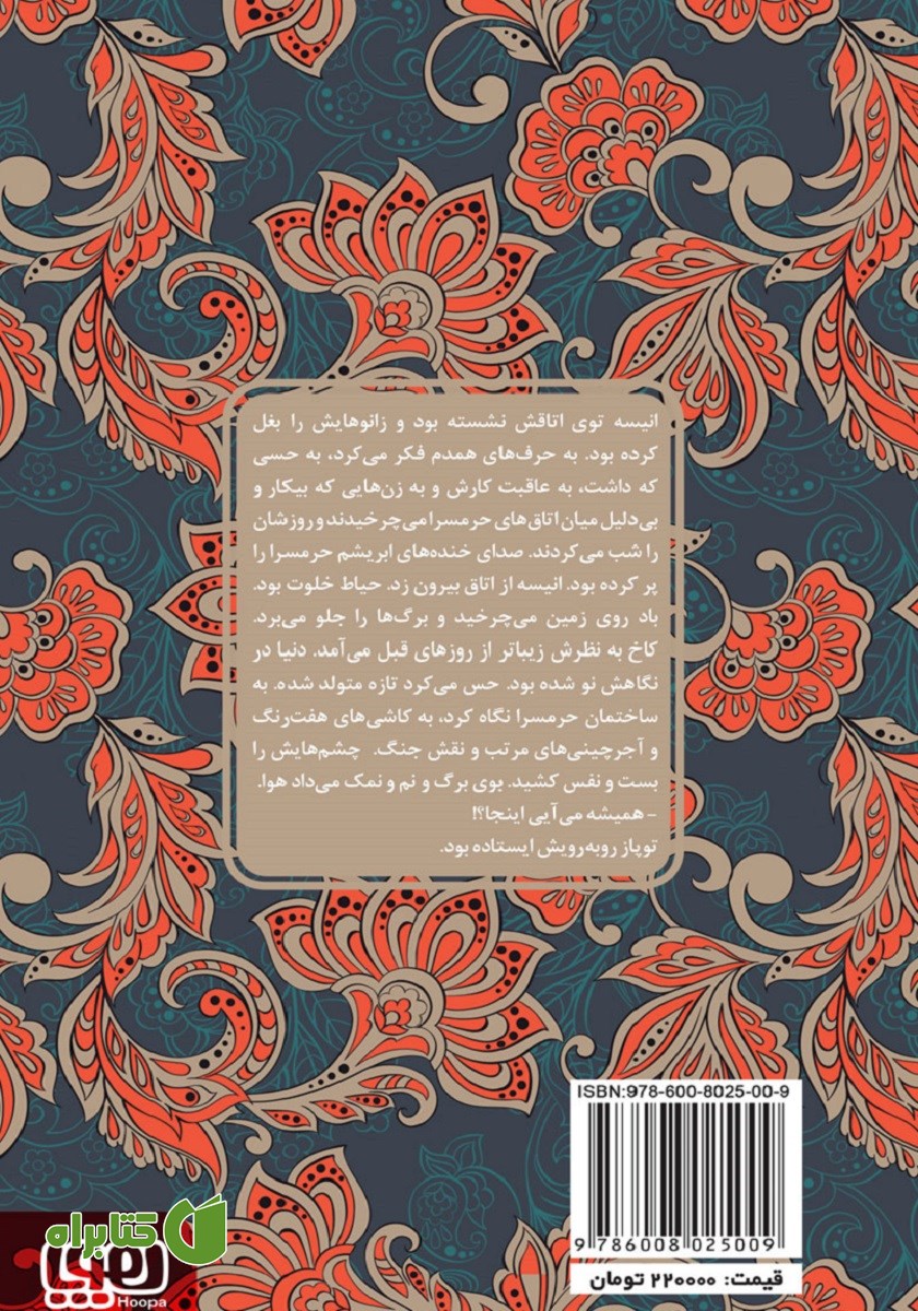 پشت جلد کتاب انیسه خاتون و توپاز خان
