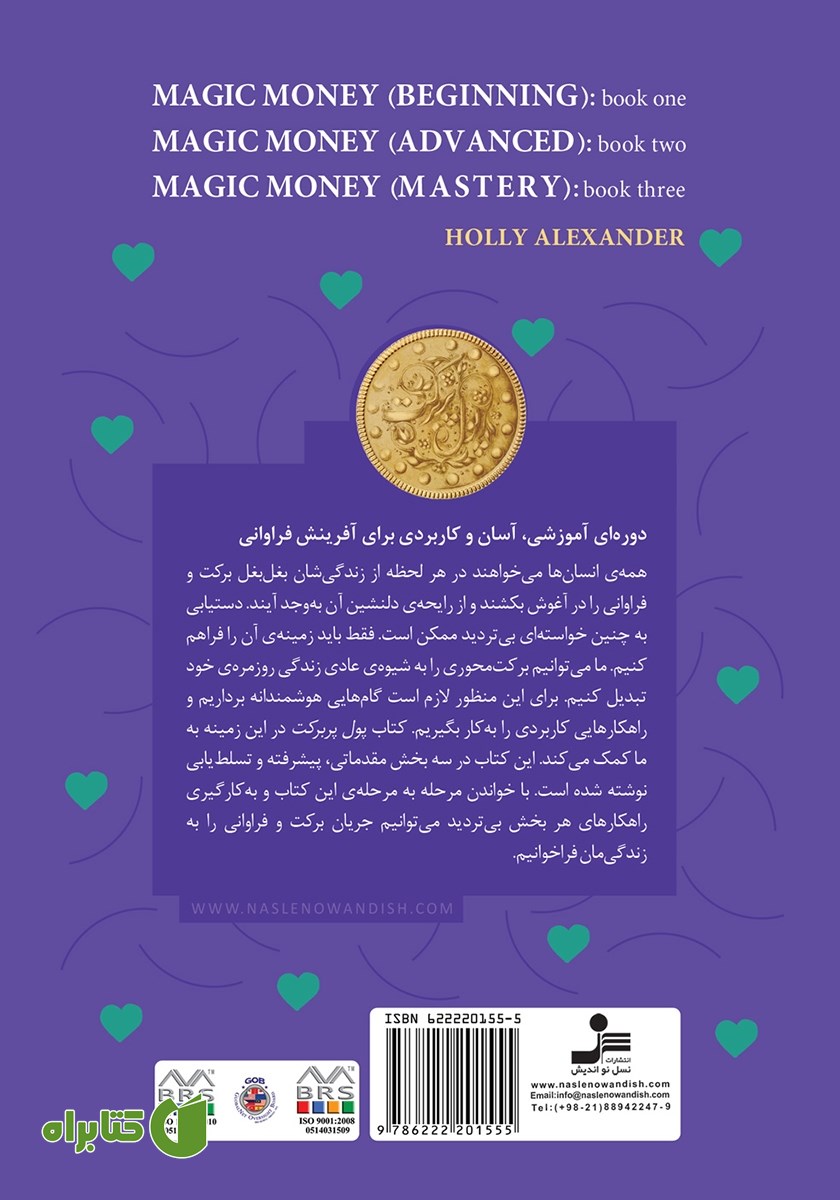 پشت جلد کتاب پول پر برکت