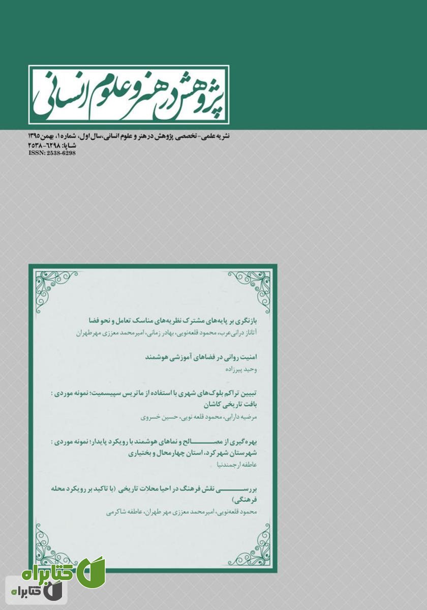 نشریه علمی - تخصصی پژوهش در هنر و علوم انسانی - شماره 1