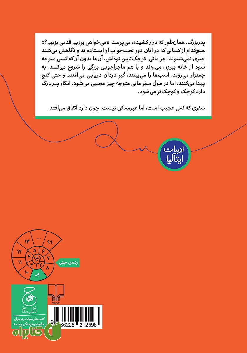 پشت جلد کتاب ماتی و پدربزرگ