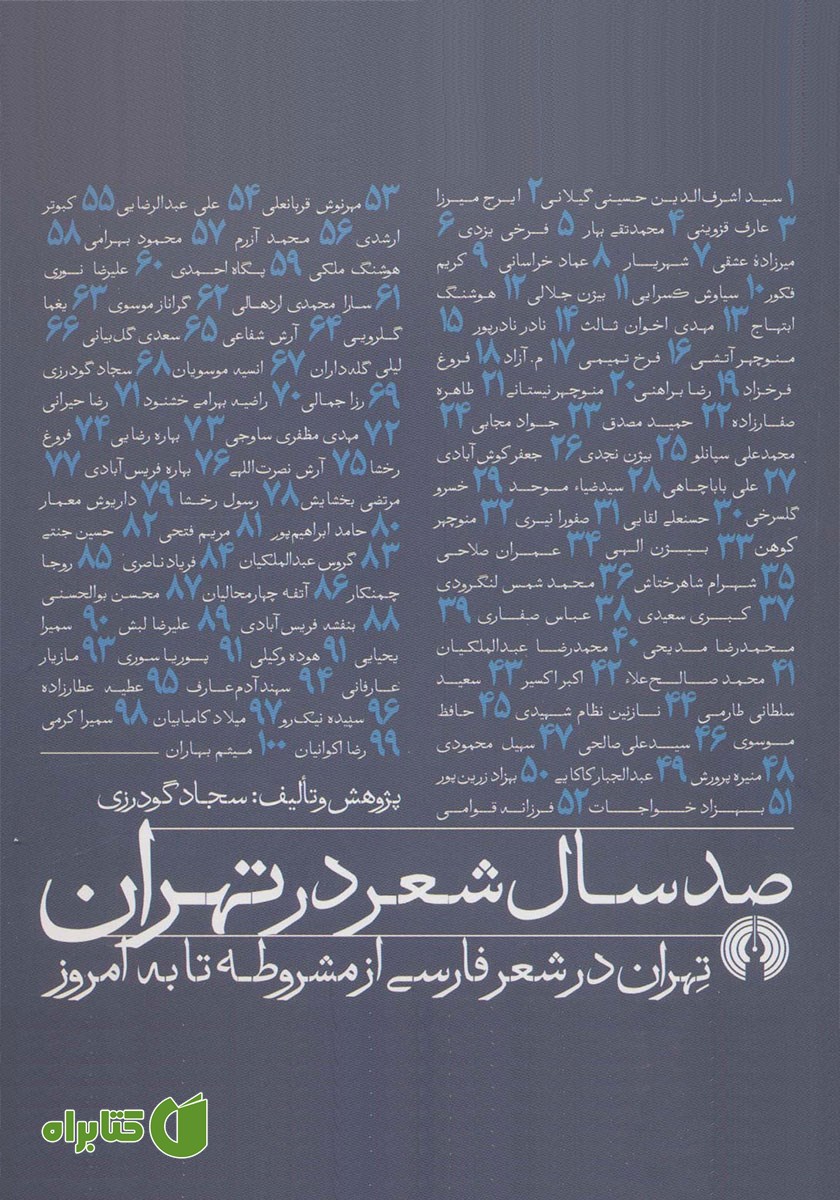 کتاب صد سال شعر در تهران