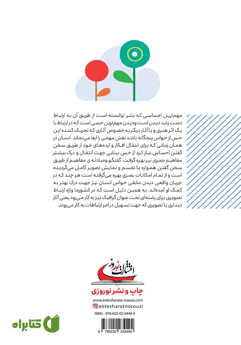 پشت جلد کتاب گرافیک حسی در آموزش کودکان