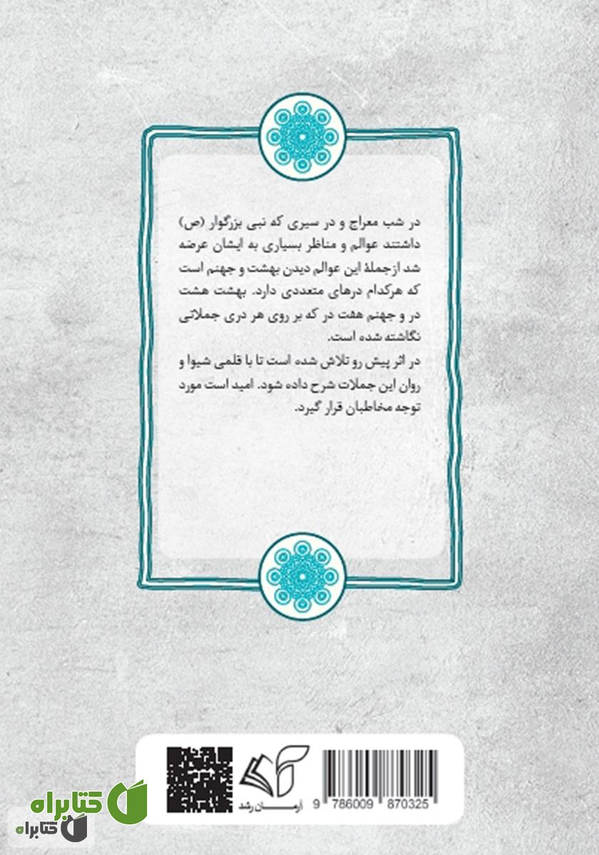پشت جلد کتاب ابواب الجنه (درهای بهشت)