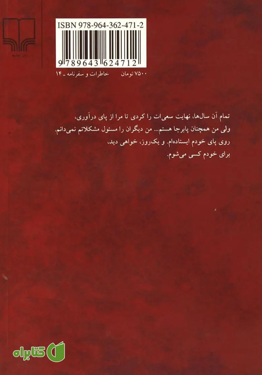 پشت جلد کتاب مردی به نام دیوید