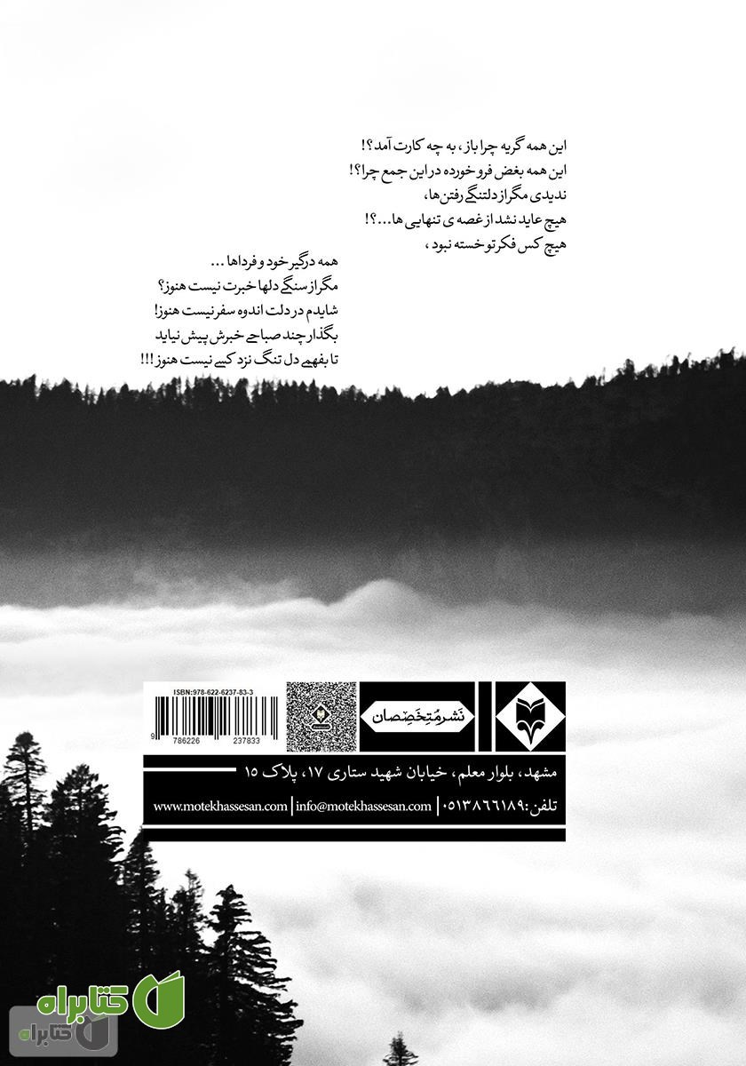 پشت جلد کتاب رویای ابدی یک ذهن خسته