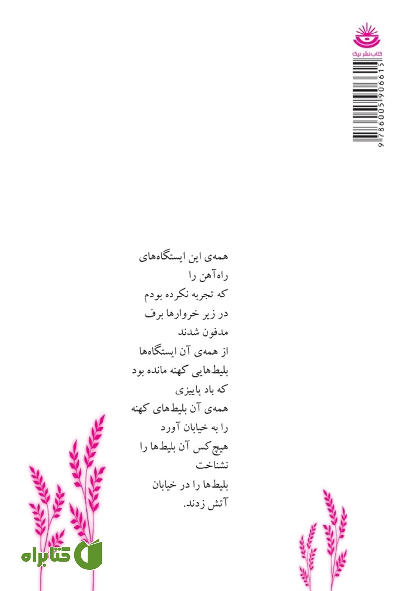 پشت جلد کتاب دفترهای واپسین - دفتر دوم: به رنگ پرتقالی