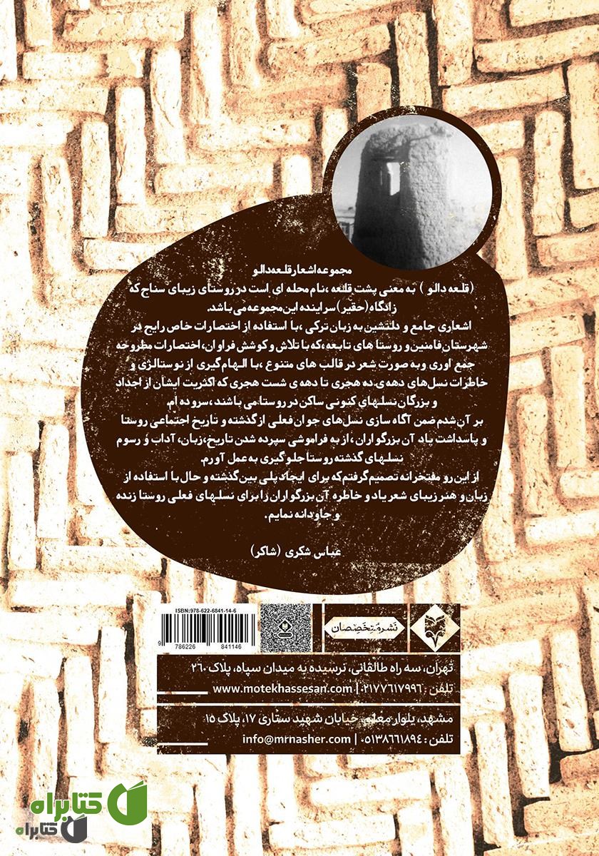 پشت جلد کتاب قلعه دالو