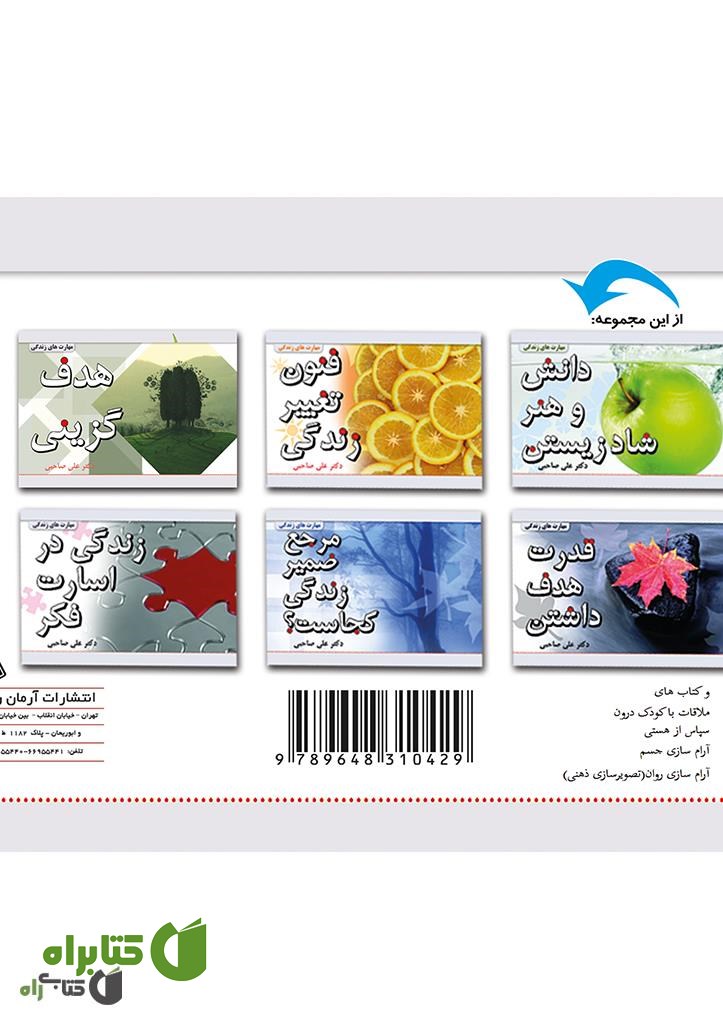 پشت جلد کتاب زندگی در اسارت فکر