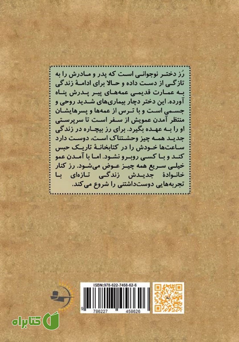 پشت جلد کتاب عمه زاده‌ها