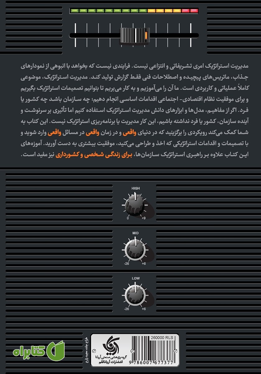پشت جلد کتاب هنر رقصیدن با استراتژی
