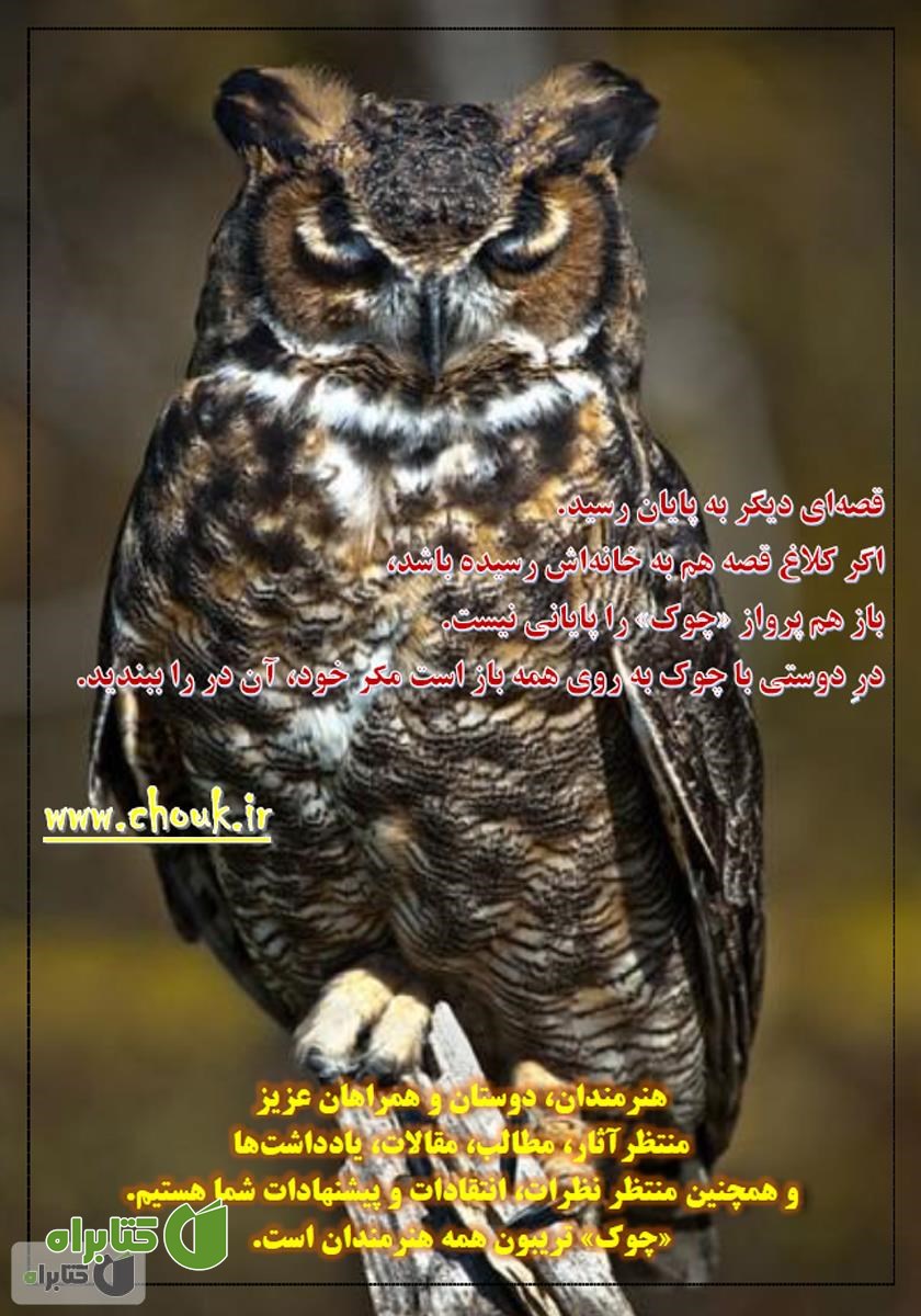 پشت جلد ماهنامه ادبیات داستانی چوک - شماره 108
