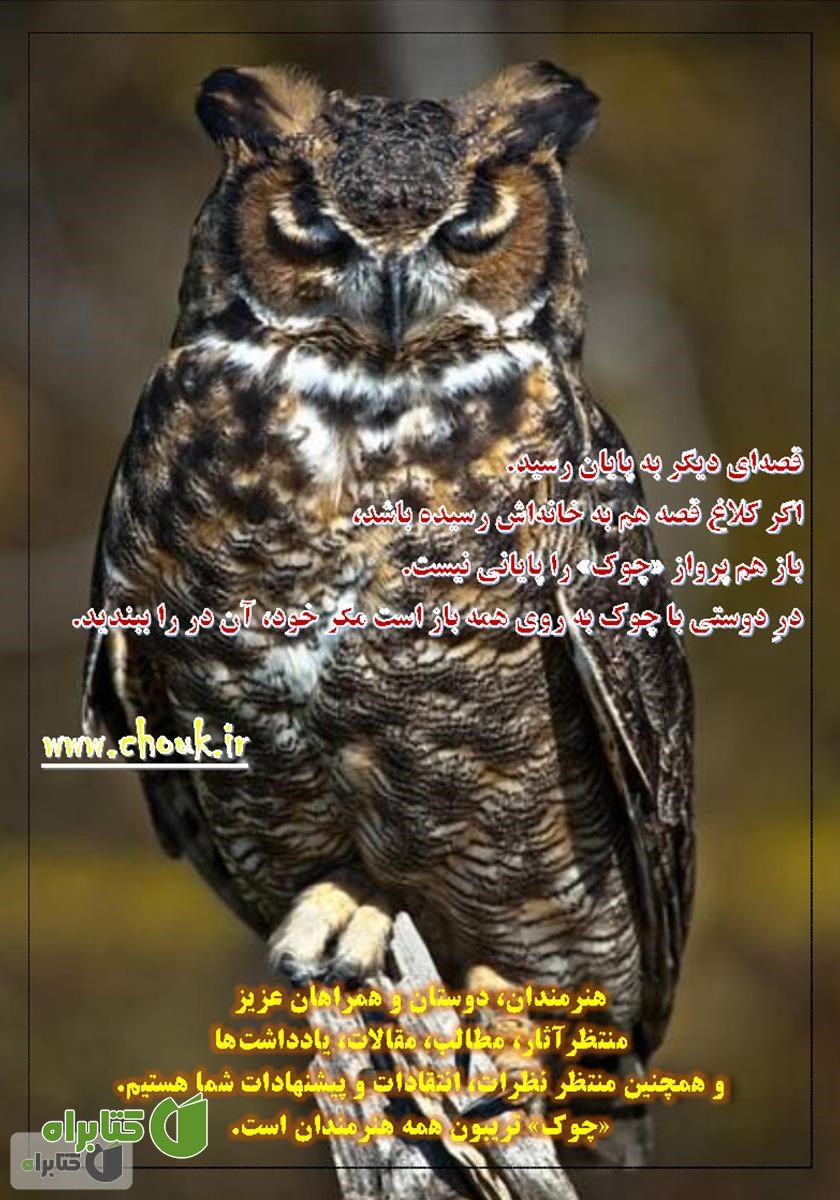 پشت جلد ماهنامه ادبیات داستانی چوک - شماره 109