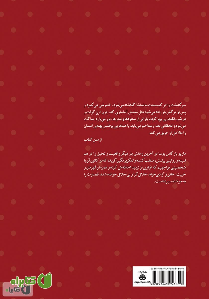 پشت جلد کتاب رویای سلت