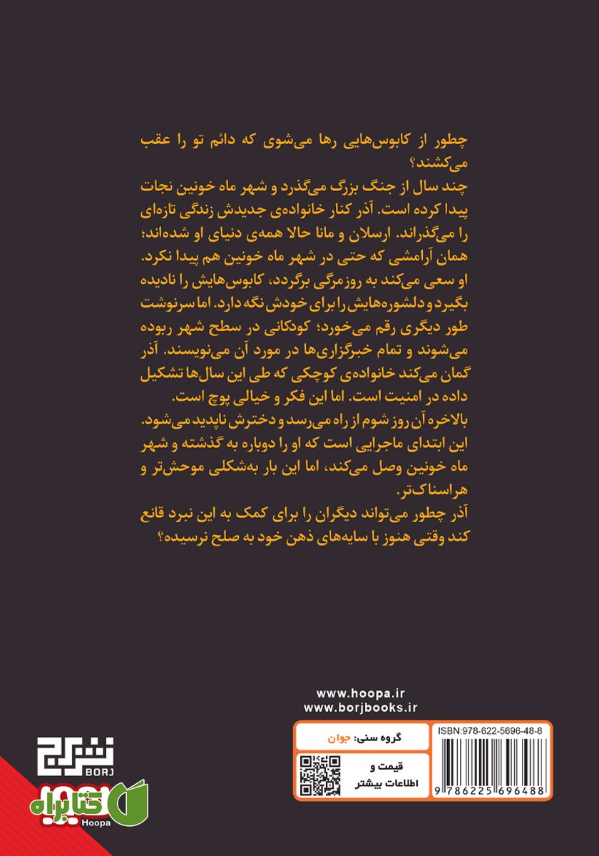 پشت جلد کتاب شهر افسون برکه‌ها