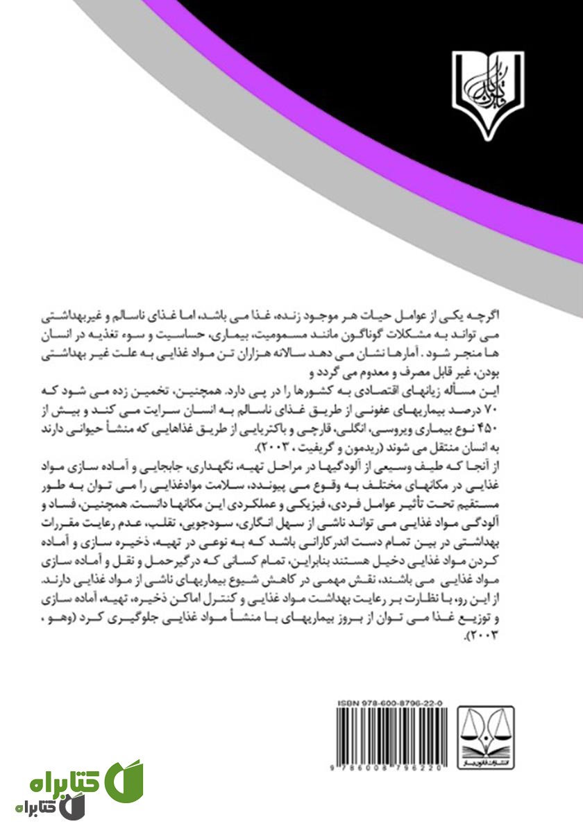 پشت جلد کتاب نقش مدیریت در رفتارهای ایمن
