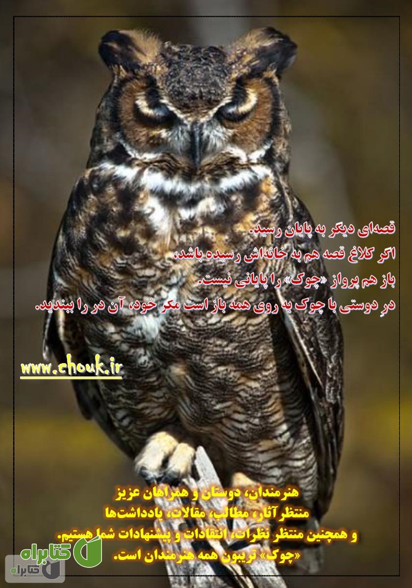 پشت جلد ماهنامه ادبیات داستانی چوک - شماره 112