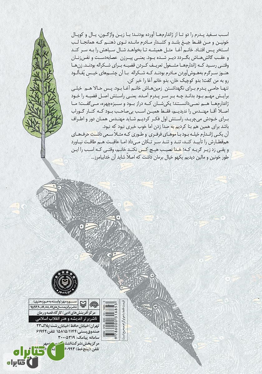 پشت جلد کتاب سرو بلند گوراب