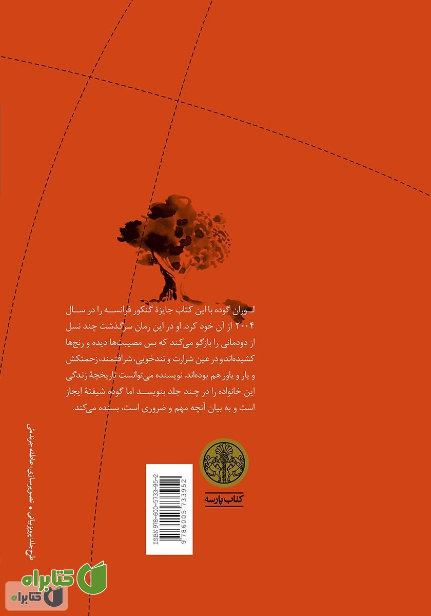 پشت جلد کتاب خورشید خانواده‌ی اسکورتا