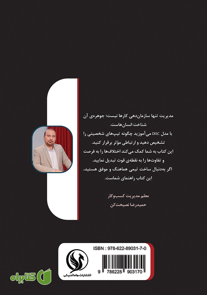 پشت جلد کتاب مدیران شخصیت خوان