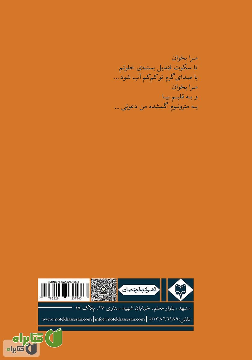 پشت جلد کتاب مترونوم گمشده من