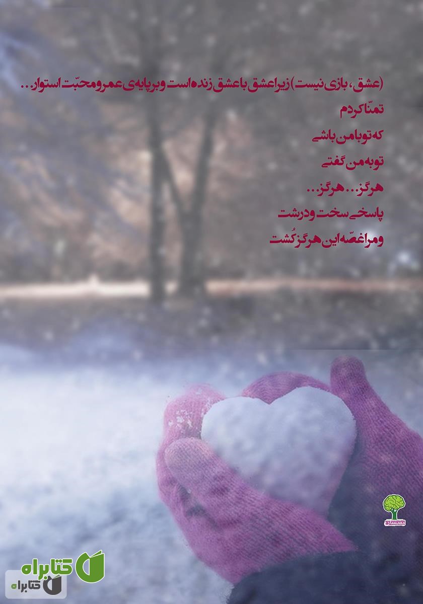 پشت جلد کتاب در من برف می‌بارد