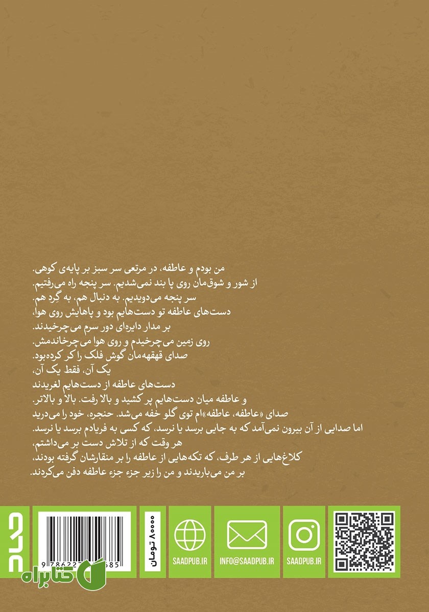 پشت جلد کتاب چند قدم بعد از خانه عتیق