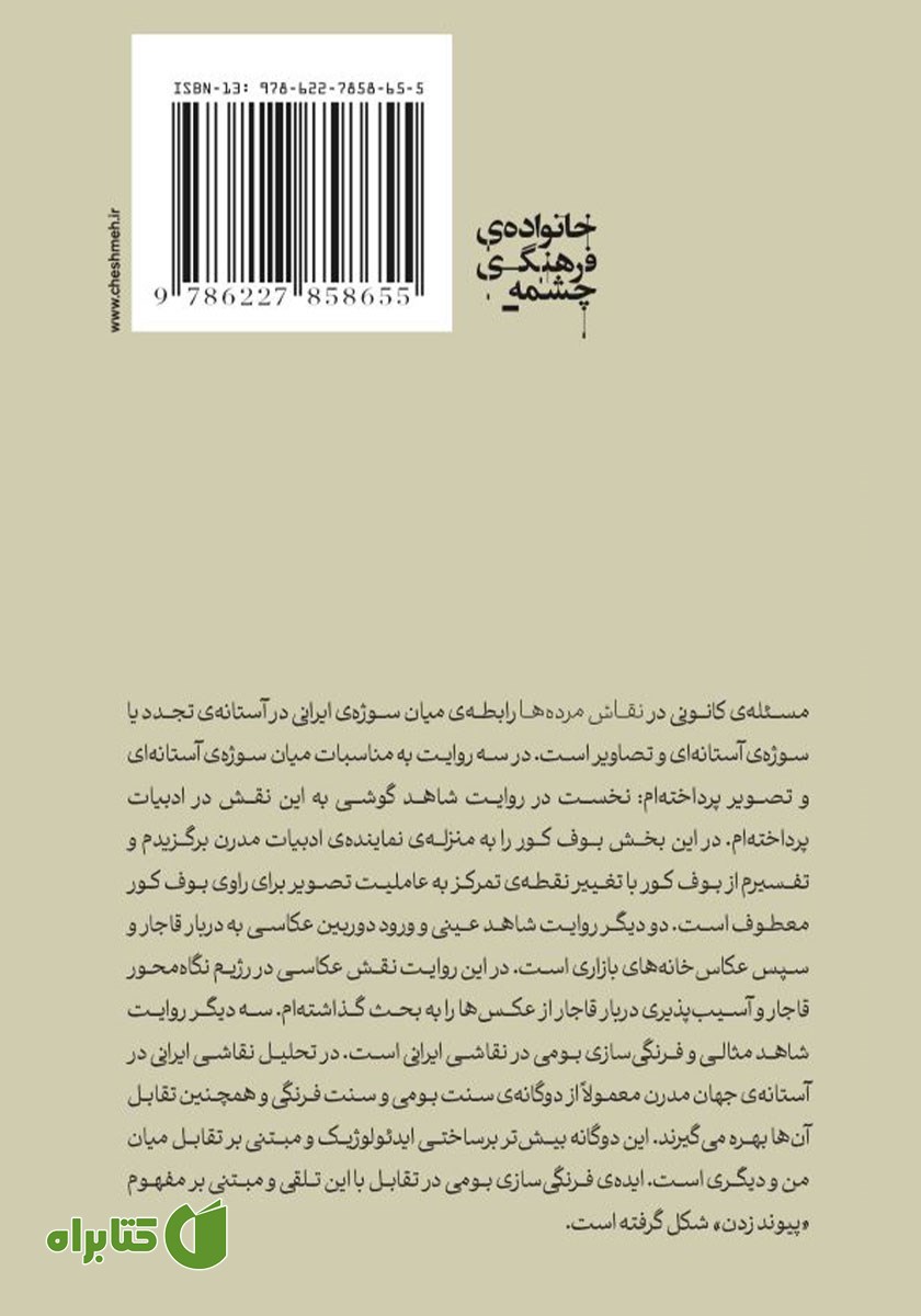 پشت جلد کتاب نقاش مرده‌ها