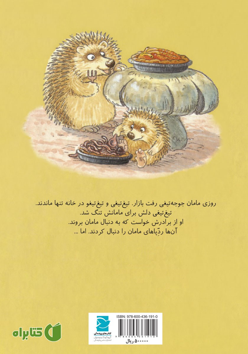 پشت جلد کتاب به دنبال ردپای مامان
