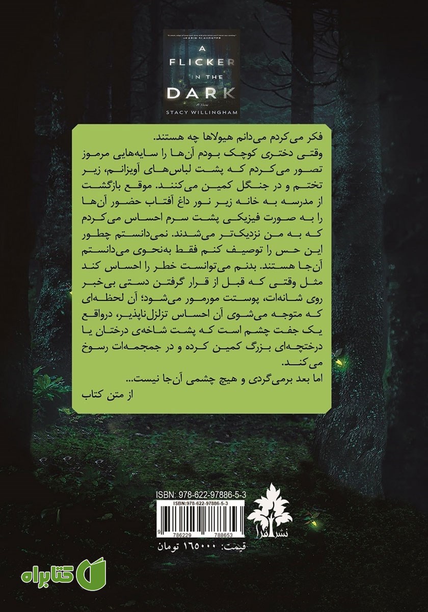 پشت جلد کتاب سوسویی در تاریکی