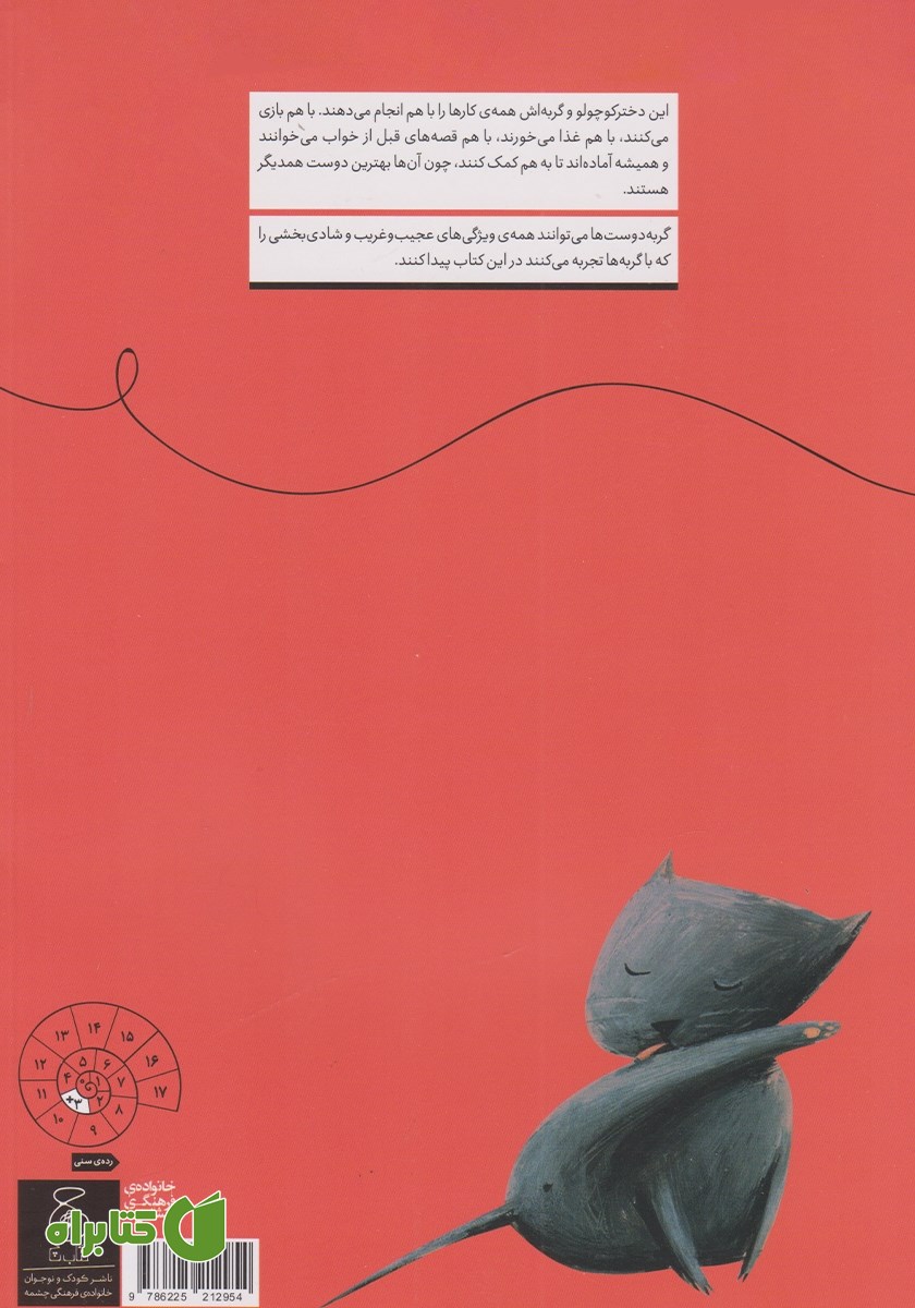 پشت جلد کتاب من و گربه‌ام