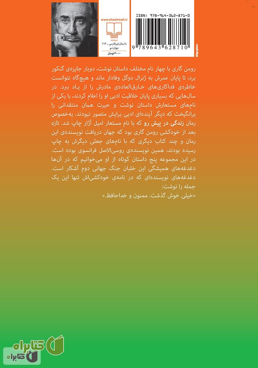 پشت جلد کتاب قلابی (مجموعه داستان)