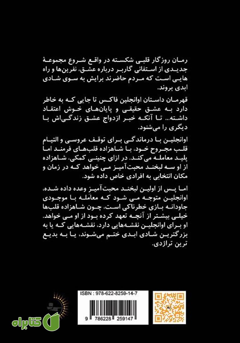 پشت جلد کتاب روزگار قلبی شکسته