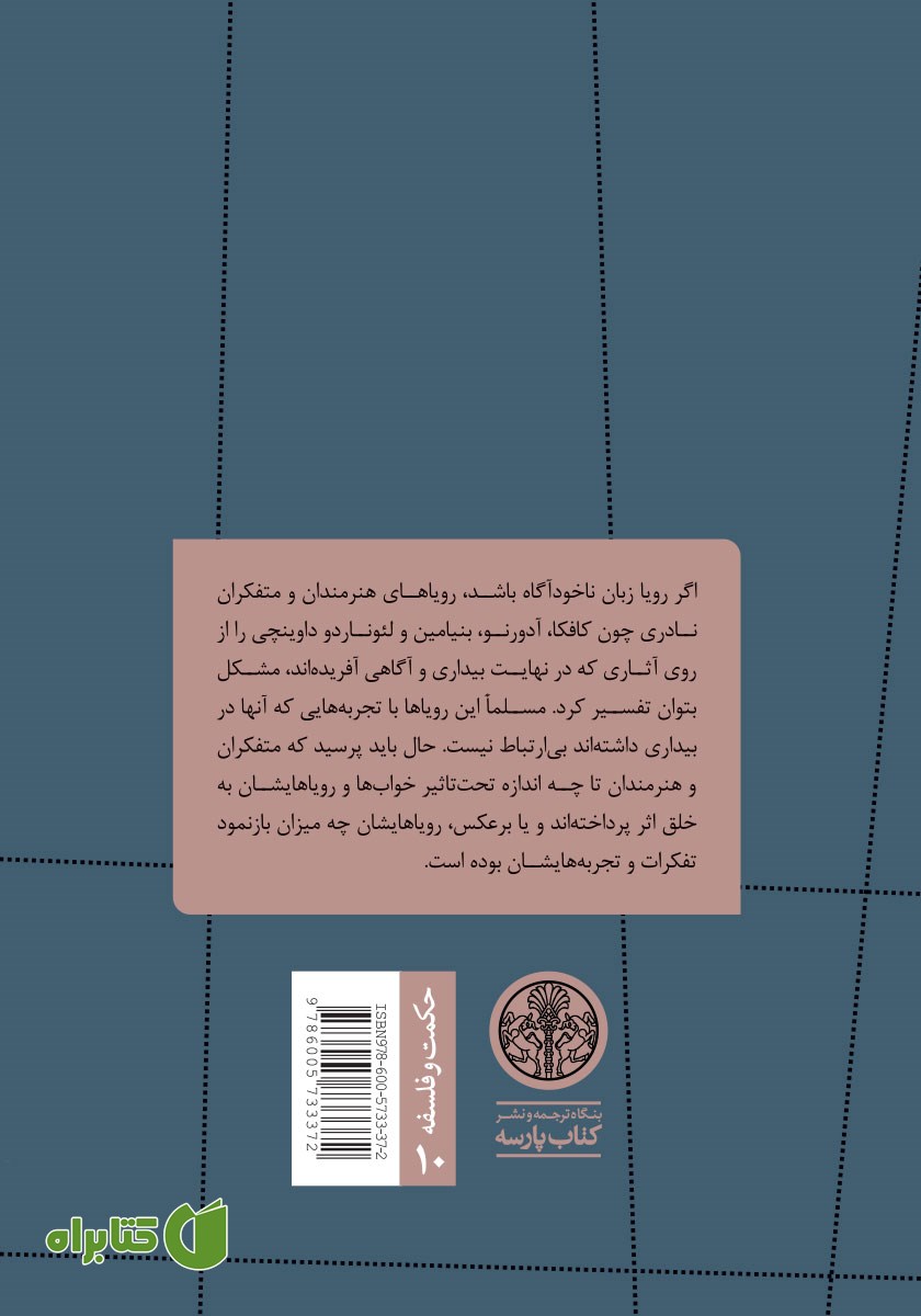 پشت جلد کتاب خواب نوشته‌ها