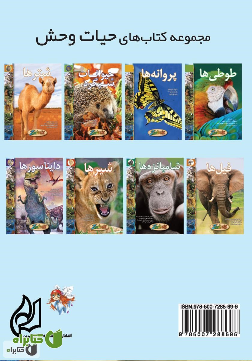 پشت جلد کتاب فیل‌ها