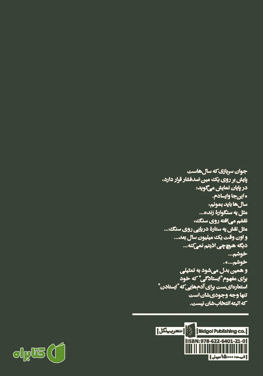پشت جلد کتاب رقصی چنین...