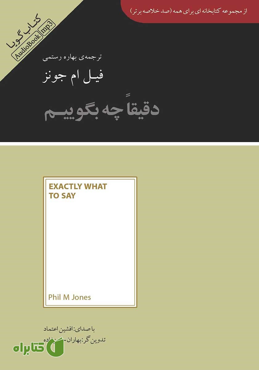خلاصه کتاب صوتی دقیقا چه بگوییم
