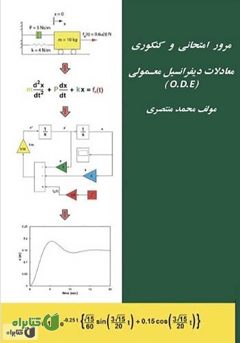 کتاب مرور امتحانی و کنکوری معادلات دیفرانسیل معمولی (O.D.E)