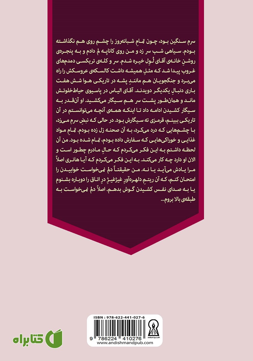 پشت جلد کتاب روح خیابان نوزدهم