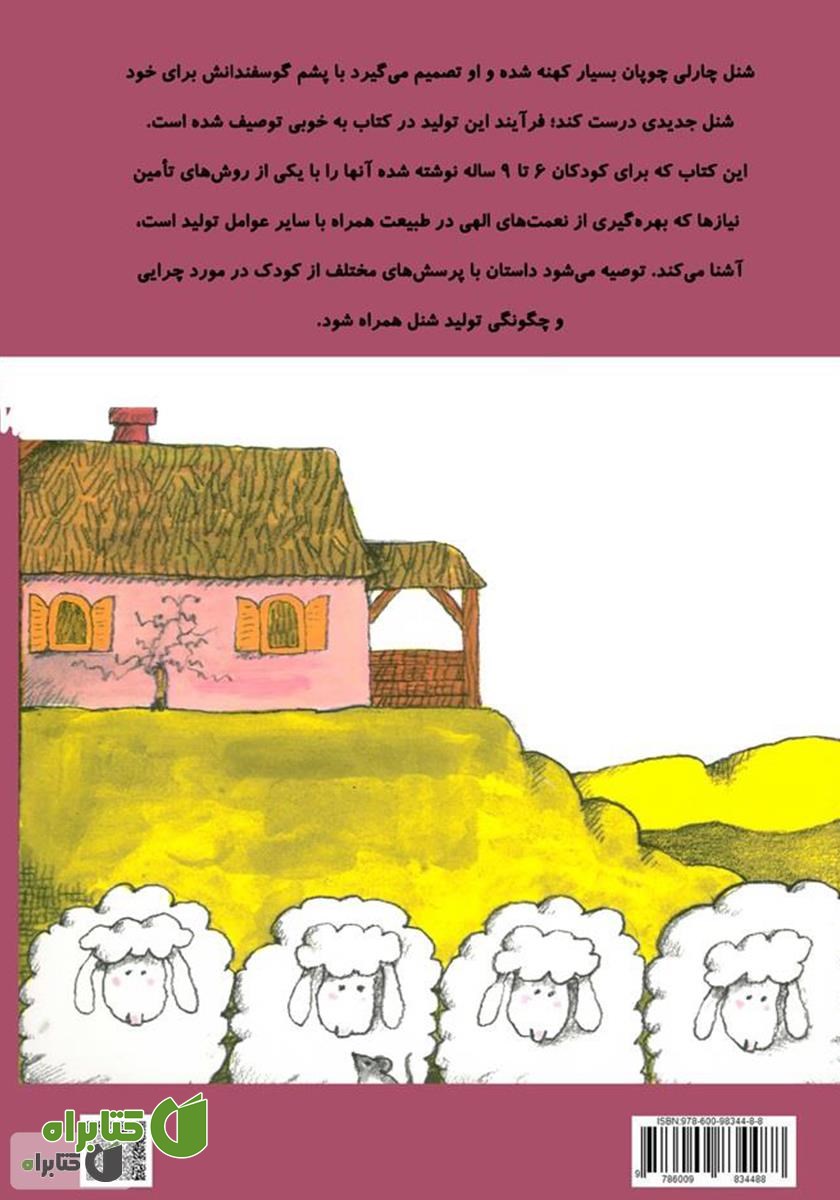 پشت جلد کتاب چارلی و شنل جدیدش